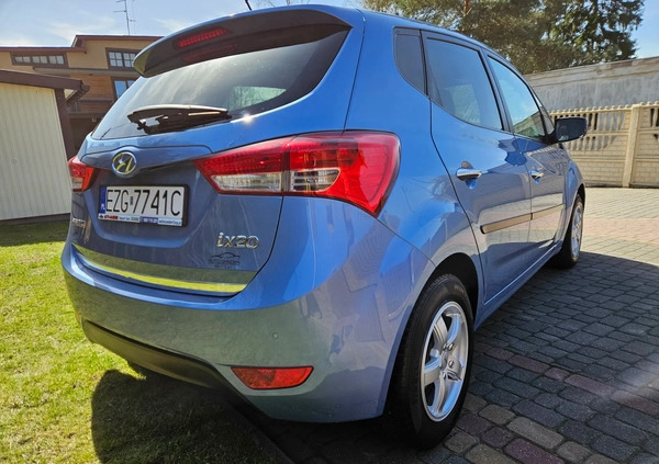 Hyundai ix20 cena 33400 przebieg: 148369, rok produkcji 2012 z Zgierz małe 106